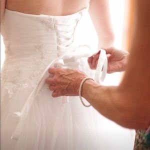 White Wedding Dress size 10